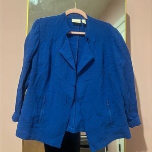 Chico's Vibrant Blue Women's Blazer